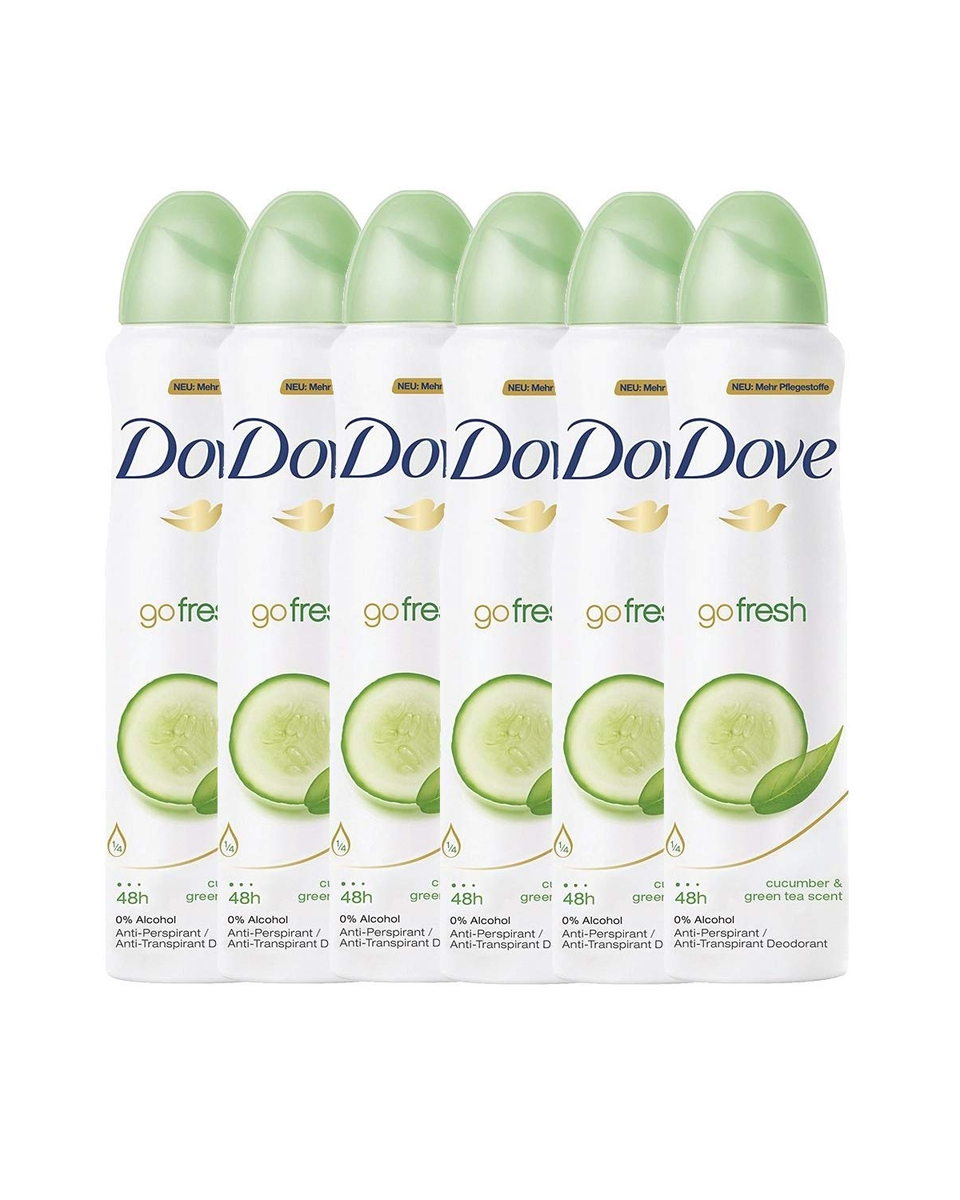 Dove Antiperspirant 48 Hours Body Spray, Go Fresh Cucumber & Green