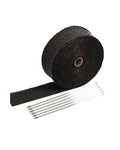 SunplusTrade 2" x 50' Black Exhaust Heat Wrap Roll