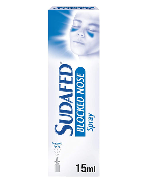 Sudafed Blocked Nose Nasal Spray Metered Pray 15ml
