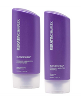 Keratin Complex Blondeshell Debrass and Brighten Purple Shampoo and Conditioner for Blonde Hair, 13.5 Fl. Oz. Value Pack!