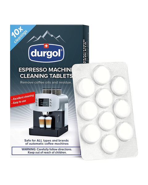 Durgol Espresso Machine and Coffee Maker Cleaning Tablets, 10 count