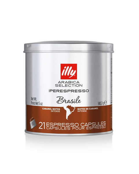illy IPERESPRESSO Arabica Selection Brasile Caramel Notes Intense Espresso Capsules - 21 pieces