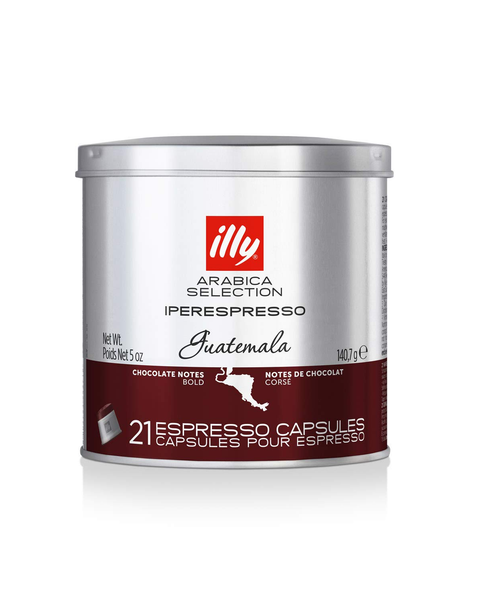 illy IPERESPRESSO Arabica Selection Guatemala Chocolate Notes Bold Espresso Capsules - 21 pieces