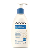 Aveeno Skin Relief Moisturizing Lotion Helps Heal Very Dry Skin Triple Oat Complex - 12 Oz