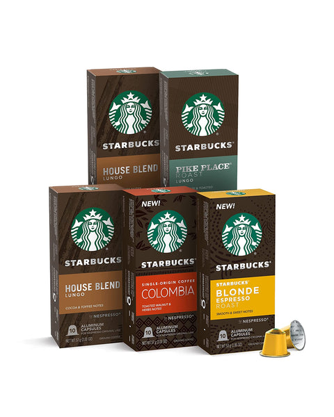 Starbucks by Nespresso Mild Variety Pack Coffee 50-count single serve capsules