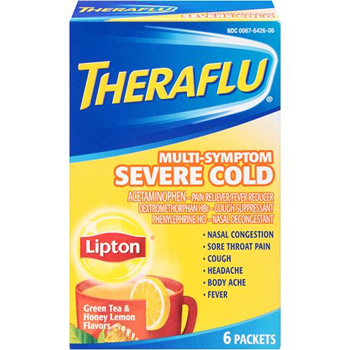 Theraflu Multi-Symptom Severe Cold w/ Lipton 6ct