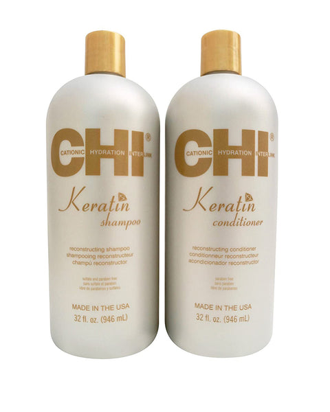 CHI Keratin Reconstructing Shampoo & Conditioner Set 32 Oz