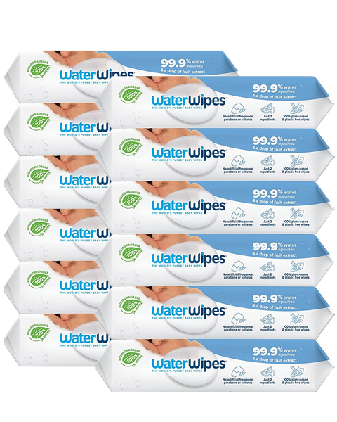 WaterWipes 99.9% Water Based Baby Wipes 60 Count