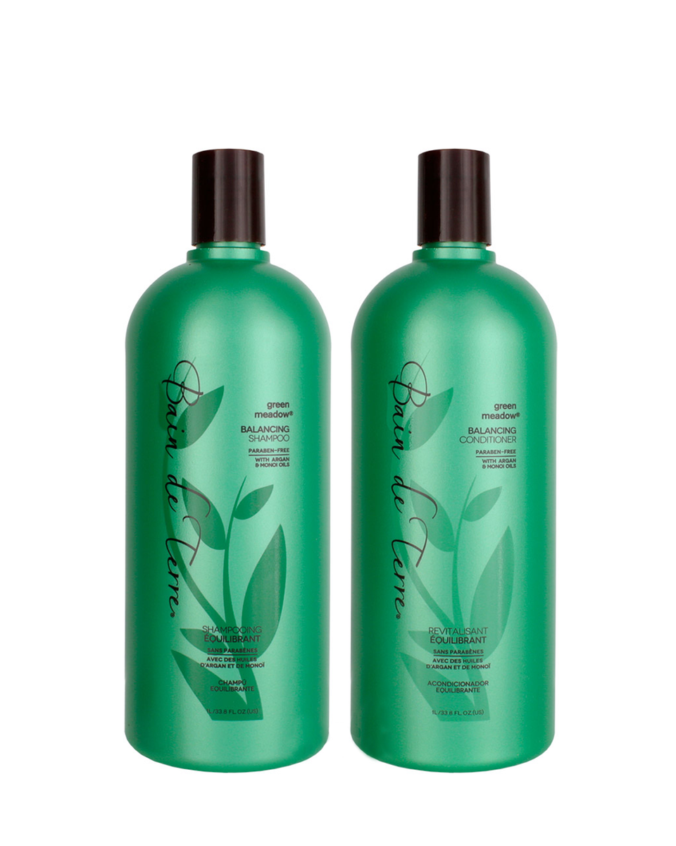 Bain de Terre Green Meadow Balancing Duo Unisex Shampoo and Conditione ...