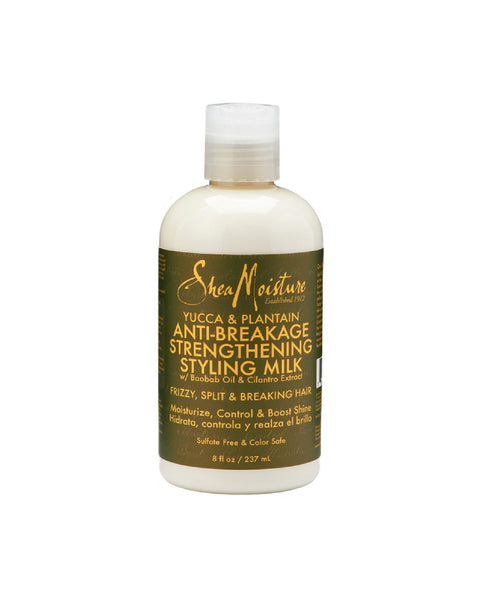SheaMoisture Styling Milk Yucca & Plantain Heat Protectant with Shea Butter 8 oz