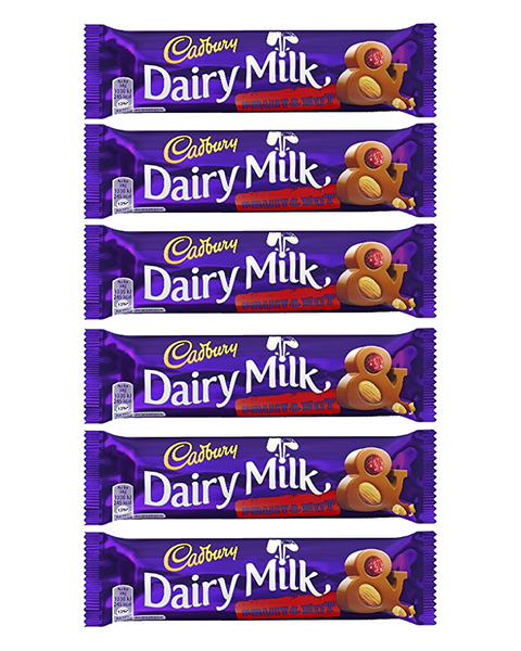 Cadbury Dairy Milk Fruit & Nut Creamy Milk Chocolate Bar 6-Pack